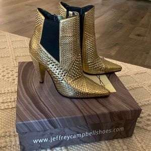 Jeffrey Campbell Womens Studd High Heel Booties